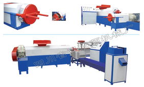 四川資陽(yáng)順民機(jī)械廠高產(chǎn)量雙螺桿塑料造粒機(jī)